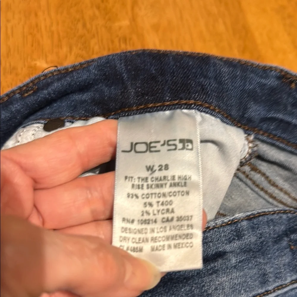 Joe's Jeans Distressed Blue Skinny Jeans